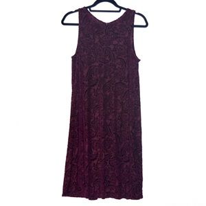 Embossed velvet design dress